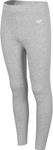 Legginsy dla dziewczynki 4F jasnoszare HJZ22 JLEG001 27M