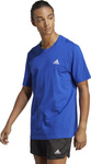 Koszulka męska adidas Essentials Single Jersey Embroidered Small Logo Tee niebieska IC9284