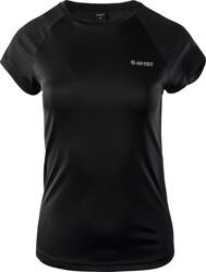 Damska koszulka z krótkim rękawem Hi-tec Lady Alna czarny rozmiar XS