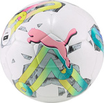 Piłka nożna Puma Orbita 4 HYB FIFA Basic biało-zielono-różowa 83778 01
