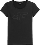 Koszulka damska 4F F0907 czarna 4FAW23TTSHF0907 20S