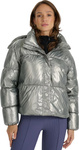 Kurtka damska puchowa 4F F0716 srebrna 4FWAW25TDJAF0716 27S