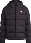 Kurtka męska adidas Helionic Hooded Down czarna HG8751