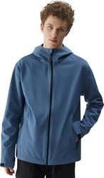 Kurtka męska softshell 4F M324 denim 4FWSS25TSOFM324 32S
