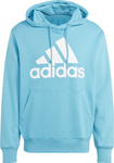 Bluza męska adidas Essentials French Terry Big Logo Hoodie błękitna IC9367