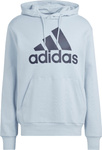 Bluza męska adidas Essentials French Terry Big Logo Hoodie błękitna IS1352
