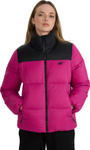 Kurtka damska puchowa 4F F581 fuksja 4FWAW25TDJAF581 55S