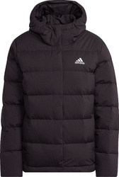 Kurtka damska adidas Helionic Hooded Down czarna HG8747