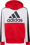 Bluza dla dzieci adidas Colorblock Fleece Hoodie czerwona HC5657
