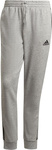 Spodnie męskie adidas Essentials Tapered Cuff 3 Stripes szare GK8889
