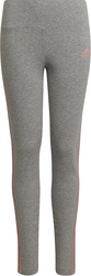 Legginsy adidas 3-Stripes Cotton Tights szare HD4368