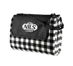 Koc piknikowy Nils Camp NC2310 biało-czarny 300x200 cm PE ALU