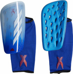 Ochraniacze piłkarskie na golenie piszczele nagolenniki adidas X League niebieskie IA0842