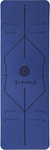 Mata do ćwiczeń jogi yogi fitness TPE HMS YM10 niebieska 182x61x0.8 cm