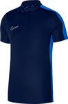 Koszulka treningowa męska Nike DF Academy 23 SS Polo granatowa DR1346 451