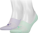 Skarpety Puma Footie 2 pary miętowe, fioletowe 906245 41