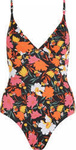 Damski strój kąpielowy jednoczęściowy O'neill SUNSET SWIMSUIT black bluemchen rozmiar 36