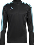 Bluza męska adidas Tiro 23 Club Training Top czarno-błękitna IC1580