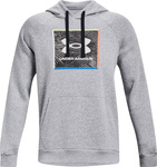 Bluza męska Under Armour UA Rival Flc Graphic Hoodie szara 1370349 011