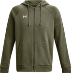 Bluza męska Under Armour Rival Fleece FZ Hoodie khaki 1379767 390