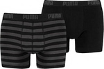 Bokserki męskie Puma Stripe 1515 Boxer 2P czarne 907433 03/591015001 200