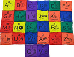 Woreczki gimastyczne No10 ALFABET VEDB-AZ5X5 alfabet
