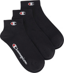 Skarpety Champion 3 pary Quarter Socks czarne U20099 KK001