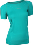 Koszulka damska Brubeck Athletic lazurowa zieleń SS11080