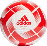 Piłka nożna adidas Starlancer Club Ball biało-czerwona IA0974