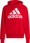 Bluza męska adidas Essentials French Terry Big Logo Hoodie czerwona IC9365