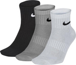 Skarpety Nike Everyday Lightweight Ankle 3 pary białe, szare, czarne SX7677 964