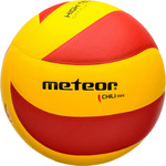Piłka siatkowa Meteor Chili Pu Mini żółto-czerwona 10065