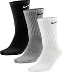 Skarpety Nike Everyday Cushioned Crew 3 pary białe, szare, czarne SX7664 964