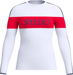 Damska Koszulka Z Długim Rękawem Ls Swim Top  poppy red/patriot blue rozmiar S