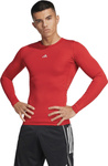 Koszulka męska adidas Techfit Long Sleeve Tee czerwona JP2926