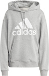 Bluza damska adidas Essentials Big Logo Oversized French Terry Hoodie szara IC9865