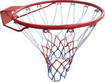 Obręcz do kosza z siatką 45 cm Enero czerwona 1053639