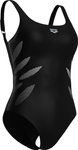 Damski Strój Kąpielowy Women's Arena Swimsuit Milena Wing Back  black/white rozmiar 40