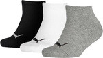 Skarpety Puma Kids Invisible 3P szare, białe, czarne 907374 08/1940100018