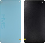 Mata do ćwiczeń fitness klubowa z otworami HMS Premium MFK02 120x60x2 cm niebiesko-czarna