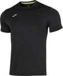Koszulka męska do biegania Joma Running Night Short Slevee czarna 101775.100