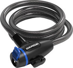 Zapięcie rowerowe Gerda łańcuch, korpus okrągły, osłona klucza czarna Flex 1200/8S