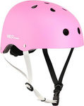 Kask rowerowy na rolki deskorolkę hulajnogę Nils Extreme MTW001 różowy rozmiar L 58-61 cm