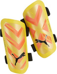 Ochraniacze piłkarskie na golenie piszczele nagolenniki Puma Ultra Light Strap żółto-pomarańczowe 30875 09