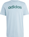 Koszulka męska adidas Essentials Single Jersey Linear Embroidered Logo Tee niebieska IJ8651