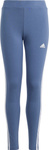 Legginsy dla dzieci adidas Essentials 3-Stripes Cotton Tights niebieskie IS2633