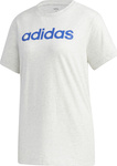 Koszulka damska adidas Essentials Linear Loose Tee szara GD2912