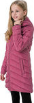 Kurtka dla dziewczynki 4F ciemny róż HJZ22 JKUDP003 53S