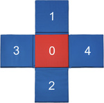 Mata gimnastyczna składana CROSS SMJ sport MC-02 150x150x2 cm