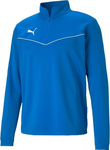 Bluza męska Puma teamRISE 1 4 Zip Top niebieska 657394 02